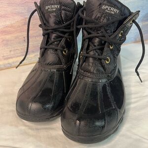 Sperry Black Quilted Women's Boots